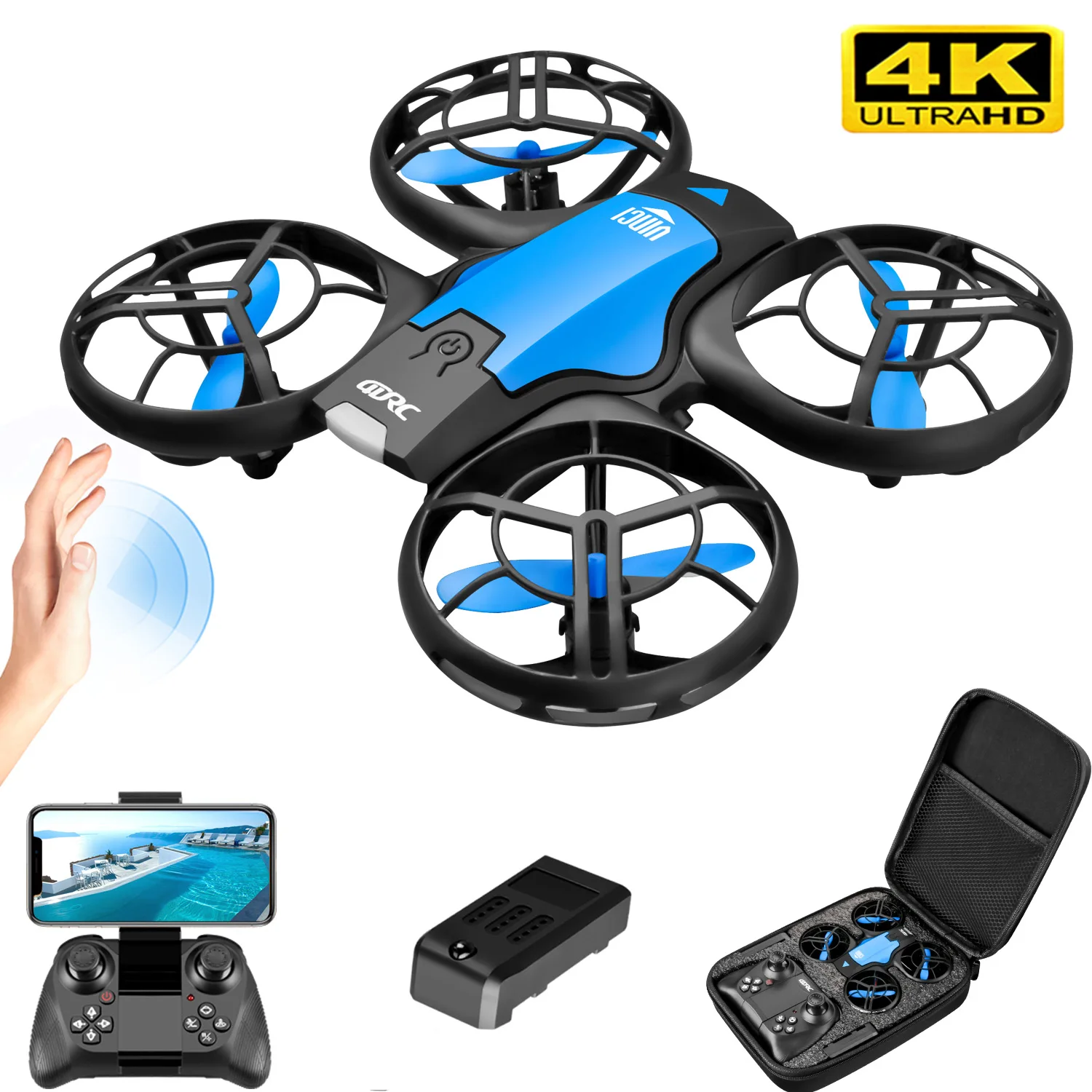 Drone App Rc Fpv - V8 Drone Mini Baru 4K Profesional
