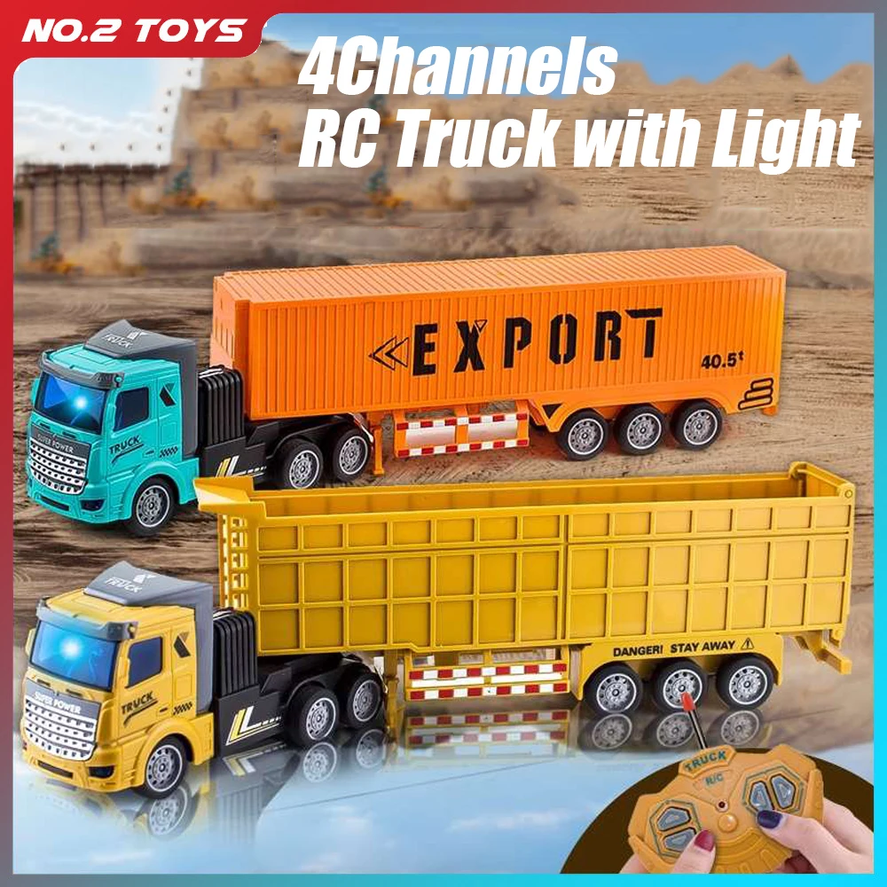 Drone Or Rc Car - Truk Kontainer RC 1/48 Mainan Anak-anak