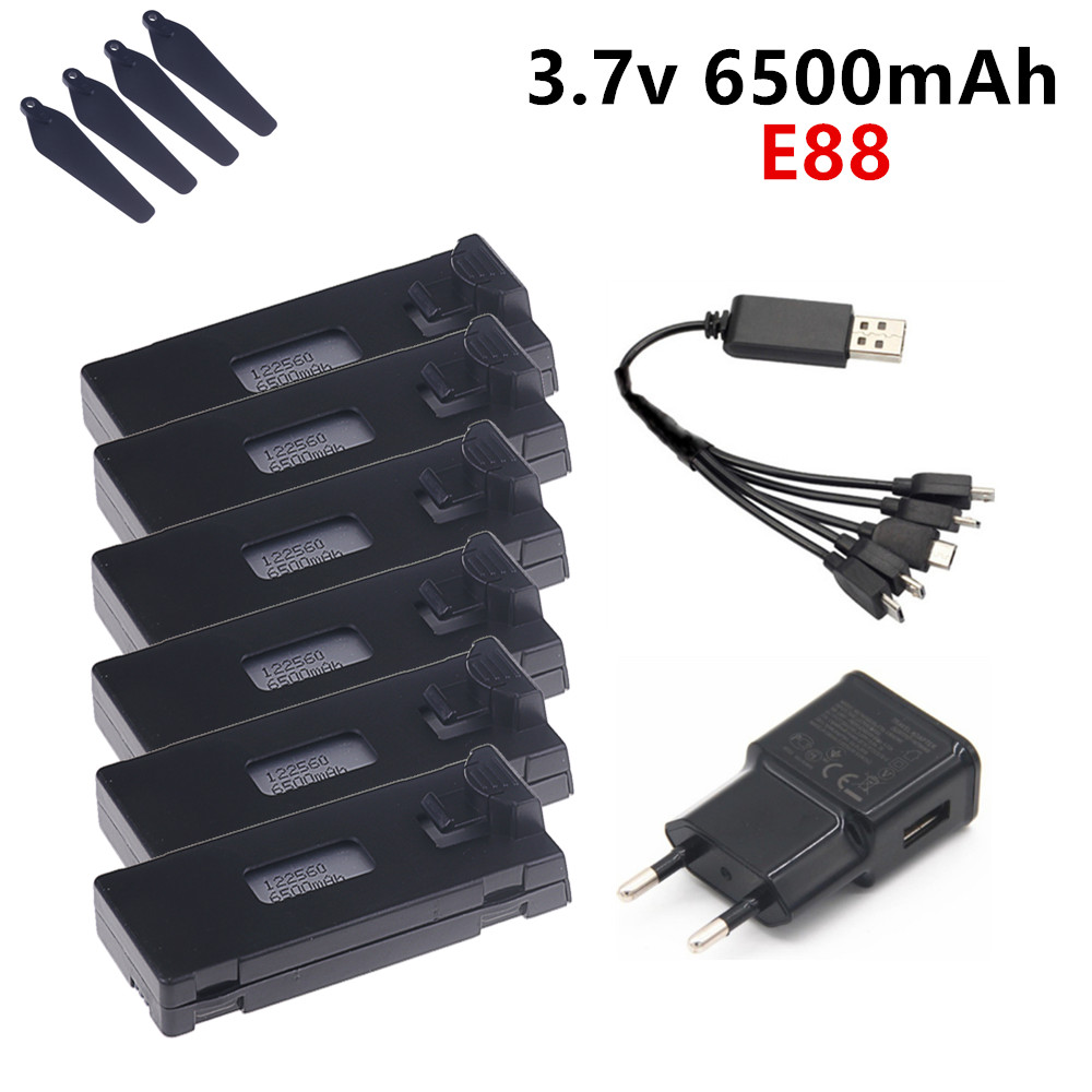 Drone Rc E88 Pro - Baterai Lipo 3.7V 6500MAh untuk E88