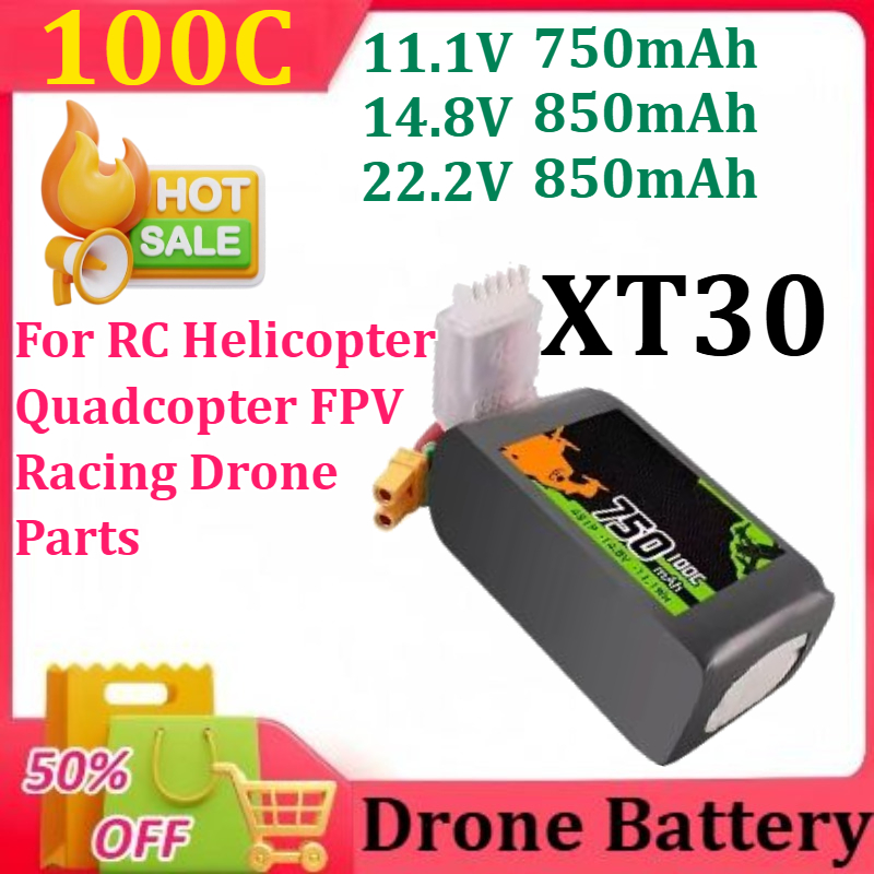 Drone Zll Rc - Baterai Lipo 11.1/14.8/22.2V Baru 750/850mAh 3S