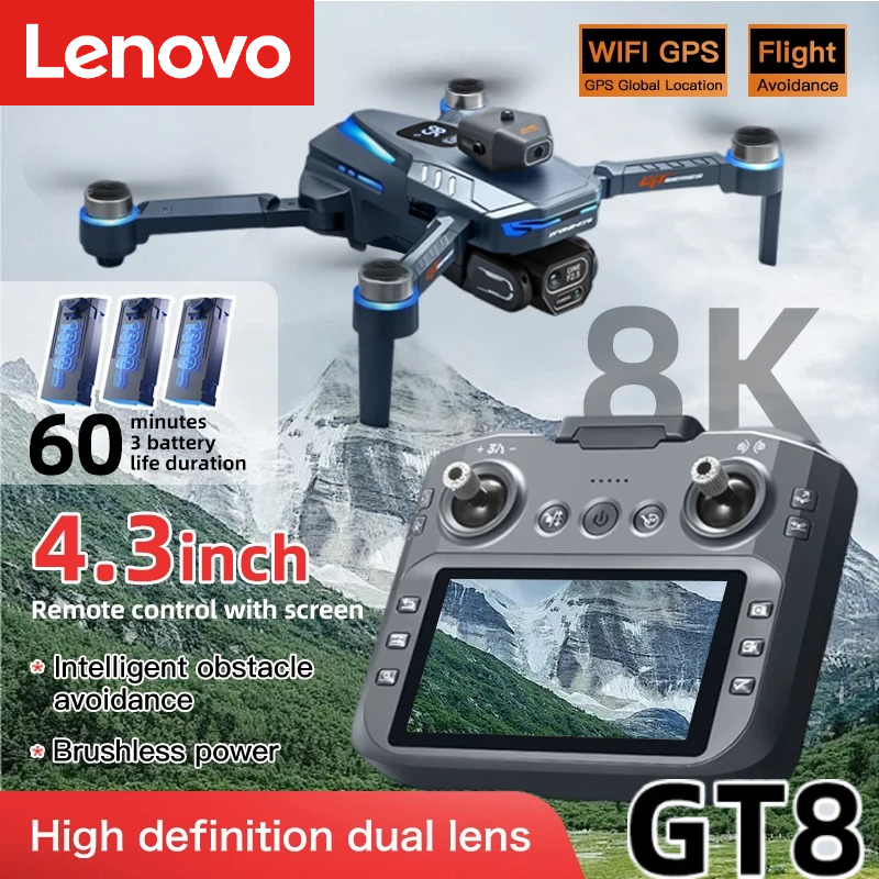 Drone App Rc Fpv - Drone Lenovo GT8 8K Profesional Kamera
