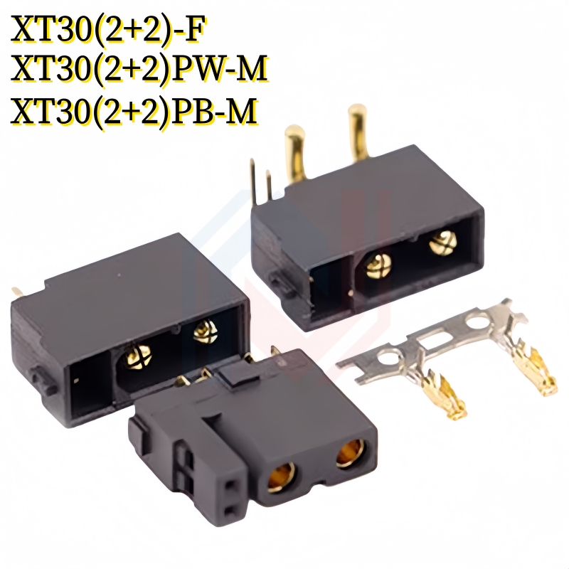 Drone Rc Signal - XT30(2+2) XT30PB/PW(2+2) Steker Berlapis Emas Pria