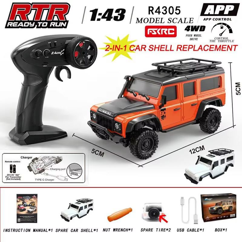 Drone Or Rc Car - HuangBo Skala 1:43 4WD RC Rock