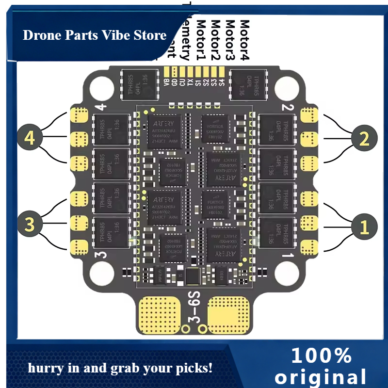 Drone Rc V4 - APAocoda-RC F460 V4 60A Stack F405