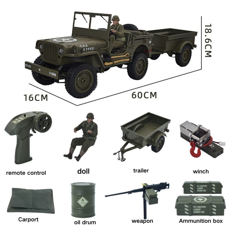 Drone Or Rc Car - JJRC C8815 Mobil RC 1941 JEEP