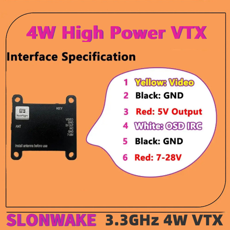 SLONWAKE FPV 3.3G 16CH 4000mW  - - Remote Control (Rc) Drone ulasan dan harga