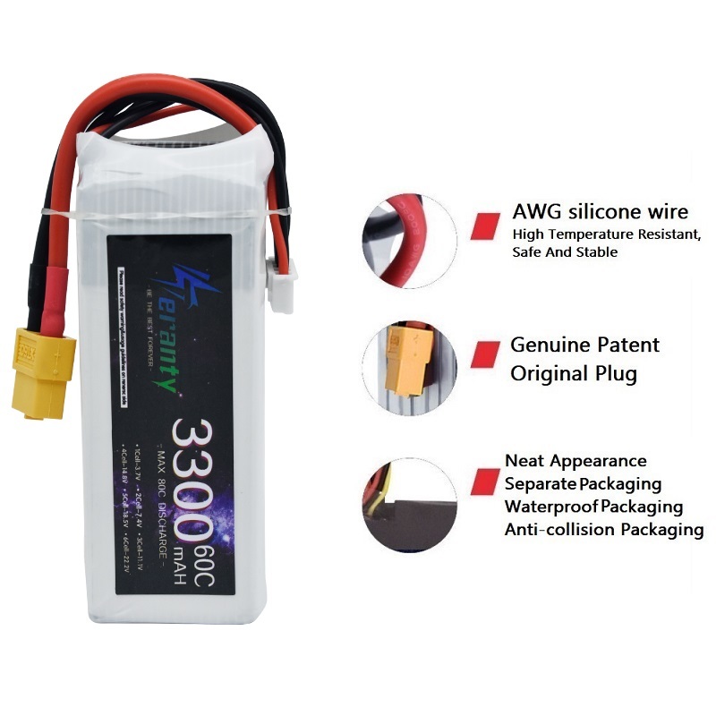 LiPo baterai isi ulang 4S 3300 - Drone Rc Race ulasan dan harga