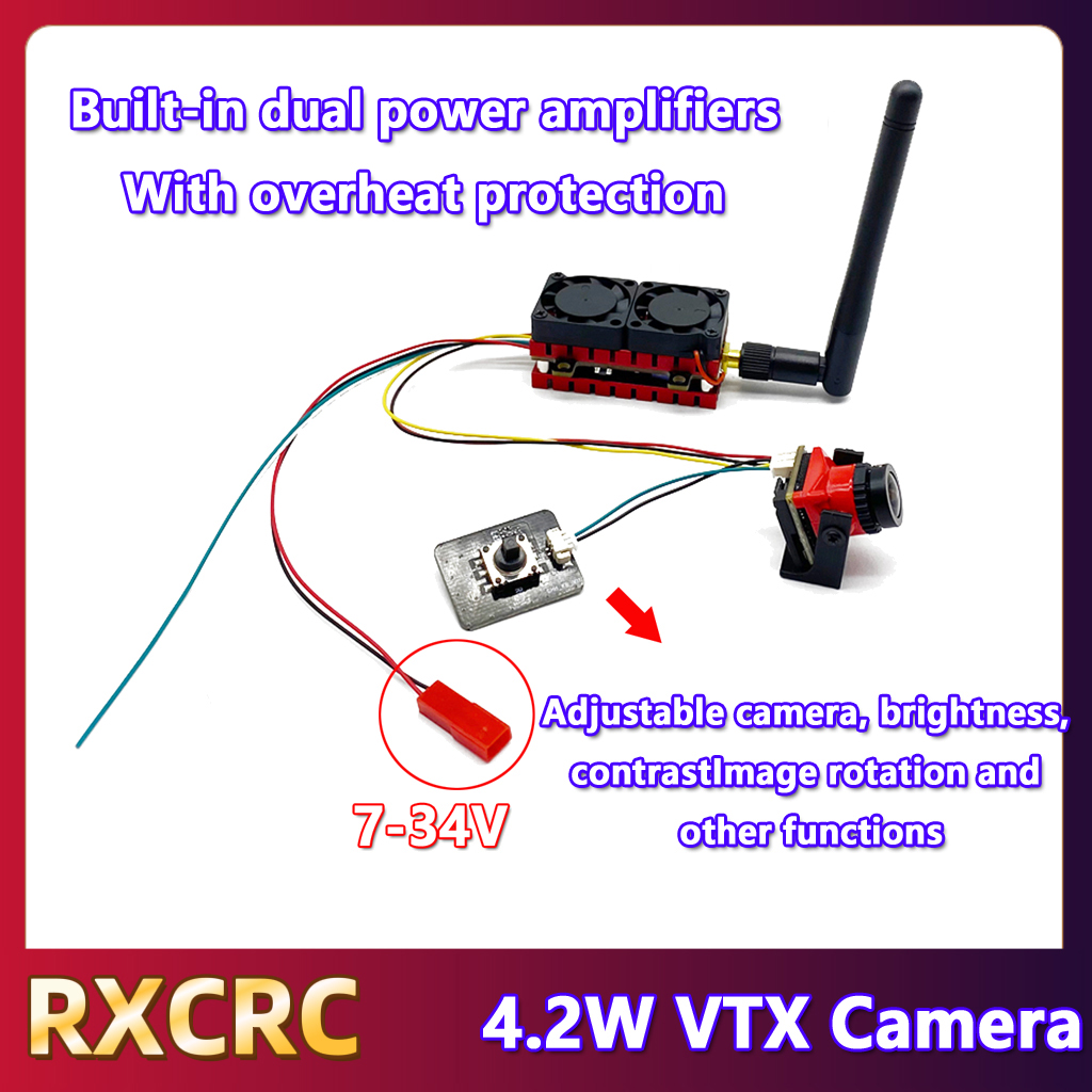 RXCRC 5.8G 48CH 4.2W Pemancar  - Fpv Camera Cmos ulasan dan harga