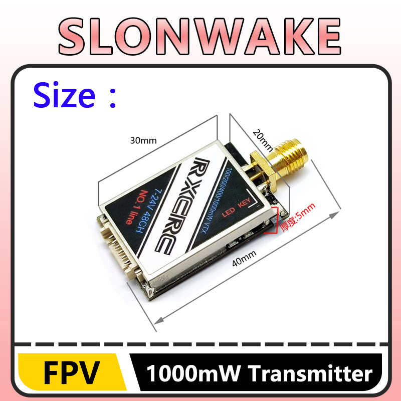 SLONWAKE 5.8G 48CH 1W VTX 100/ - Fpv Camera Cmos ulasan dan harga