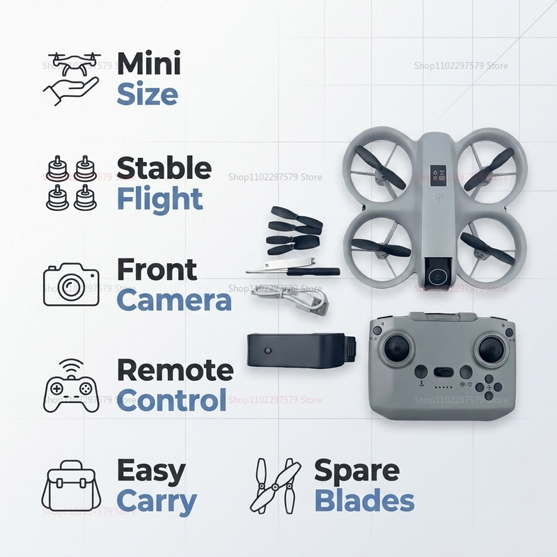 Drone Mini dengan Kamera HD 8K - Drone Rc Harness ulasan dan harga