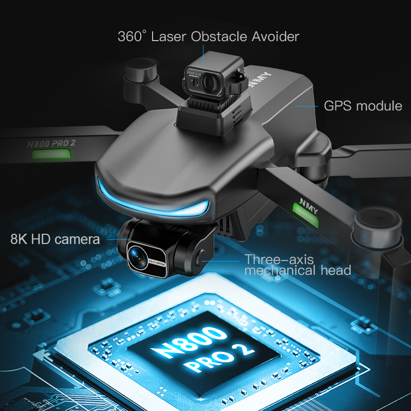 N800 PRO 2 Drone GPS Profesion - Drone Rc Harness ulasan dan harga