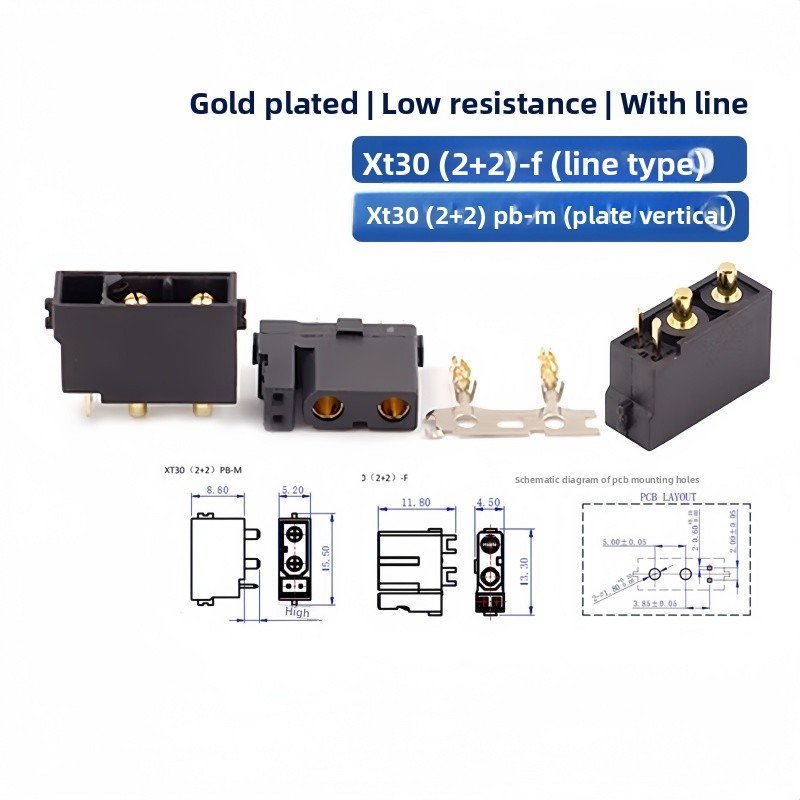 XT30(2+2) XT30PB/PW(2+2) Steke - Drone Rc Signal ulasan dan harga