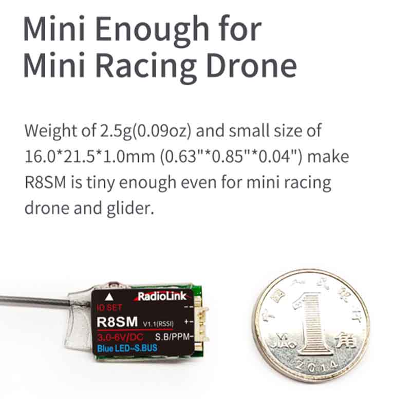 Radiolink R8SM 8CH 2.4G Peneri - Drone Rc Signal ulasan dan harga