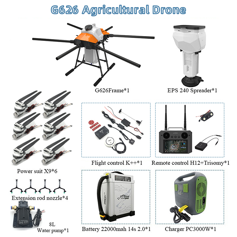 EFT G610 G616 G620 G626 G630 3 - Heavy Lift Drone Frame ulasan dan harga