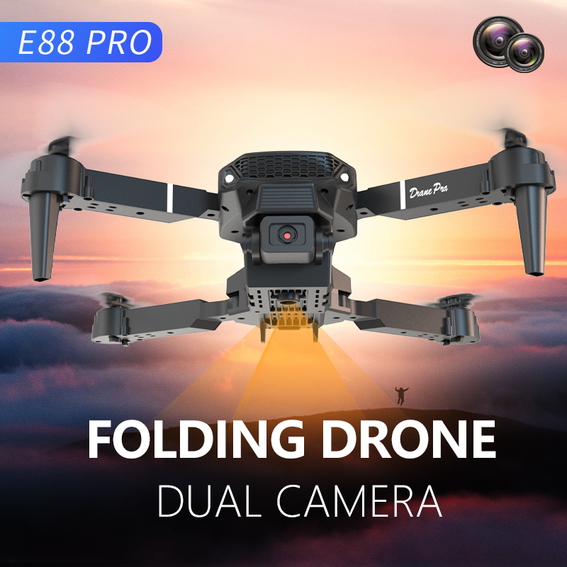 Drone Mini E88 Pro dengan Kame - Drone Rc E88 Pro ulasan dan harga